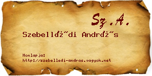 Szebellédi András névjegykártya